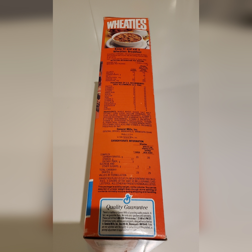 Wheaties Cereal Box 1991 MICHAEL JORDAN Sealed RARE COLLECTORS VINTAGE NEW Retro - Picture 8 of 8
